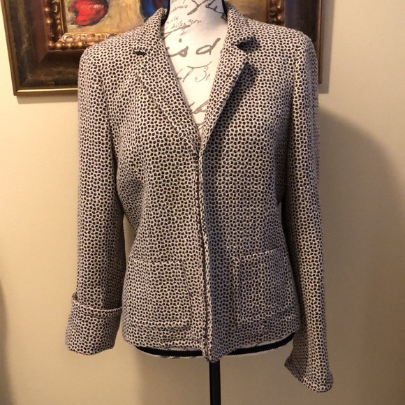 Jones | Wear Classic tweedy fabric rollup or down sleeves lined comfy jacket - Picture 8 of 13